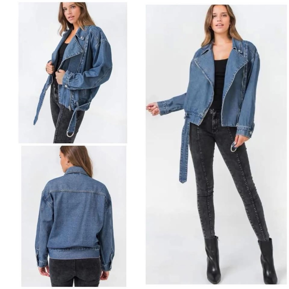Moto Denim Jacket - Picture 2 of 2
